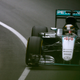 Lewis Hamilton wheeling his Mercedes, the first split-turbo team. Photo Credit: Charles Coates/Getty Images